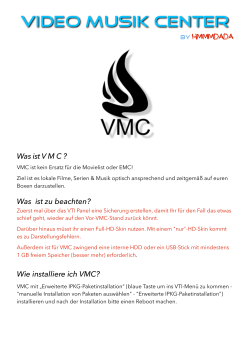 PDF VMC Anleitung vom Entwickler
