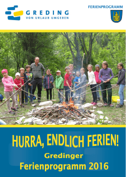 Gredinger Ferienprogramm 2016