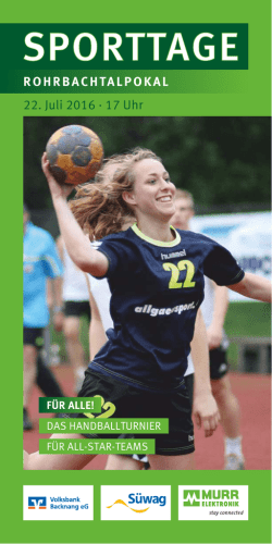 Infoblatt Rohrbachtalpokal
