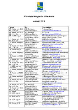 finden Sie unseren Veranstaltungskalender für August