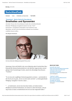 Smellodies und Synosmien