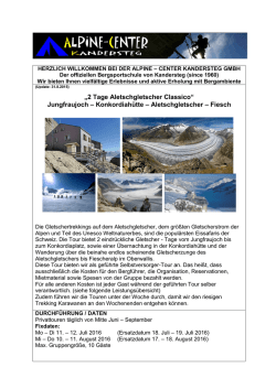 herzlich wilkommen bei der alpine &ndash; center kandersteg gmbh
