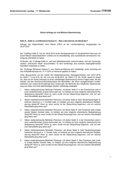 Drucksachen allgemein - Nieders&auml;chsischer Landtag