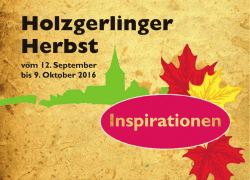 Holzgerlinger Herbst Inspirationen 2016 - Handels