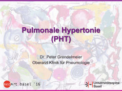 Pulmonale Hypertonie (PHT)