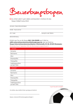 Ja, ich/wir w&auml;re/-n gern dabei und bewerbe/-n mich/uns f&uuml;r
