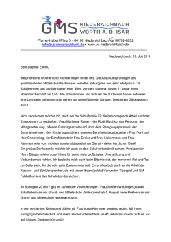 Juli 2016 - und Mittelschule Niederaichbach