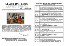 Glaube und leben