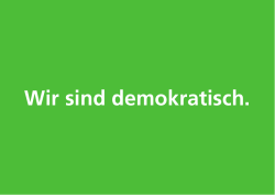 Wir sind demokratisch. - KjG Diözesanverband Freiburg