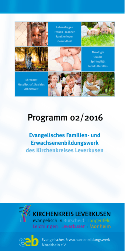 Programm 02/2016 - und Erwachsenenbildungswerk Leverkusen