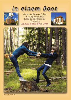 In einem Boot - Kirche Neuberg