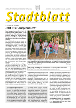 Jetzt ist er „aufgehübscht“