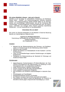 Ingenieur (m/w) Fachrichtung Fahrzeugtechnik oder