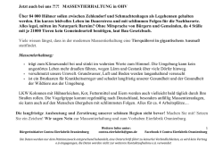 Jetzt auch bei uns ?!?! MASSENTIERHALTUNG in OHV &Uuml;ber 84