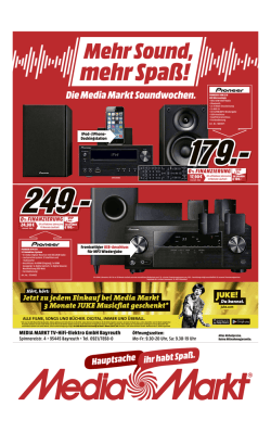 Jetzt zu jedem Einkauf bei Media Markt 3 Monate JUKE Musicflat