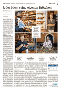 Jeder b&auml;ckt seine eigenen Br&ouml;tchen