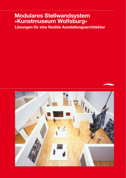 Modulares Stellwandsystem &raquo;Kunstmuseum Wolfsburg&laquo;