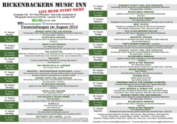 Page 1 RICKENBACIKERS MUSIC INN - „ - TT EHT FRT