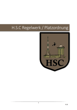 H.S.C &ndash; Regelwerk