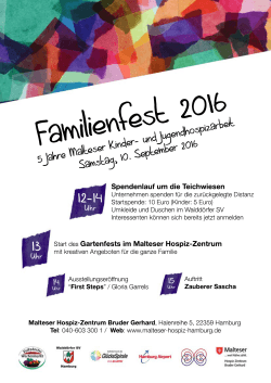 Familienfest 2016 (Malteser) Mit großem Programm: 5 Jahre