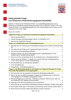 Häufig gestellte Fragen  - Hessisches Ministerium für Soziales