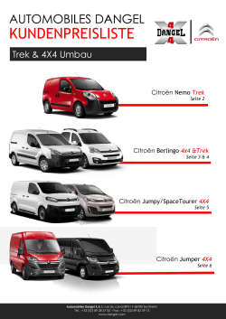 Preise Citroën Dangel