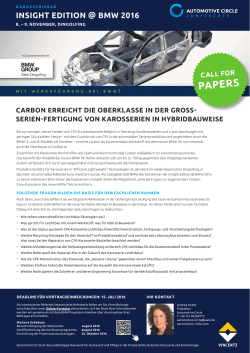 Call for Papers - Automotive Circle