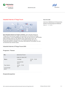 Industrial Internet of Things Forum