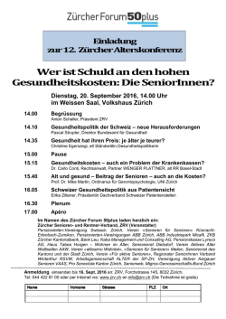 Einladung 12. Alterskonferenz