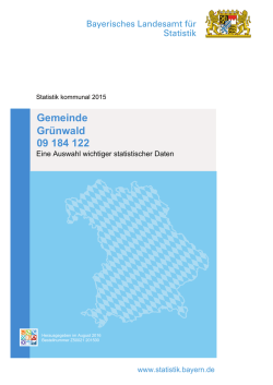 Statistik kommunal - Landesamt f&uuml;r Statistik