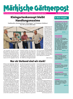 Gärtnerpost - Kreisverband Potsdam