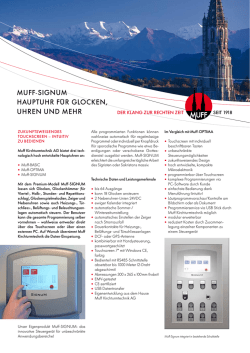 MUFF-SIGNUM HAUPTUHR FÜR GLOCKEN, UHREN UND MEHR