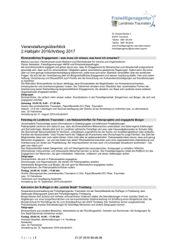 Infos &uuml;ber das komplette Programmangebot