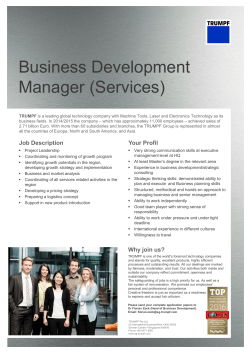 Business Development Manager (Services)