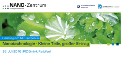 Informationen - Nano-Zentrum Euregio Bodensee