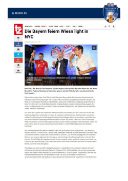 Die Bayern feiern Wiesn light in NYC