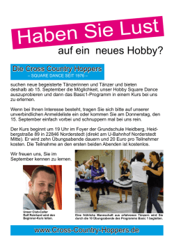 Haben Sie Lust - Cross Country Hoppers
