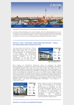 Newsletter 02.03.2016 - Zircon Immobilien Invest