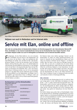 Service mit Elan, online und offline