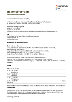 eignungstest 2016