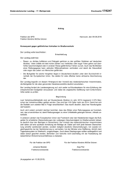 Drucksachen allgemein - Nieders&auml;chsischer Landtag