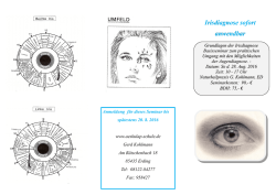 Irisdiagnose sofort anwendbar