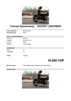 Detailansicht Triumph Speedmaster €,€SOFORT