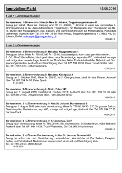 Immobilien-Markt