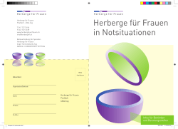 Herberge f&uuml;r Frauen in Notsituationen