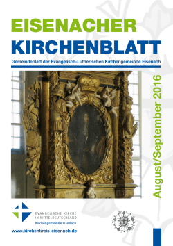 eisenacher kirchenblatt - Evangelischer Kirchenkreis Eisenach