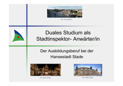 Duales Studium als Stadtinspektor- Anwärter/in