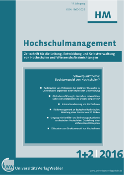 Heft 1 + 2 / 2016 - Universit&auml;tsVerlagWebler