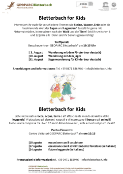 Bletterbach for Kids Bletterbach for Kids