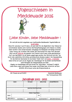 Meddewade 2026 - Gemeinde Meddewade